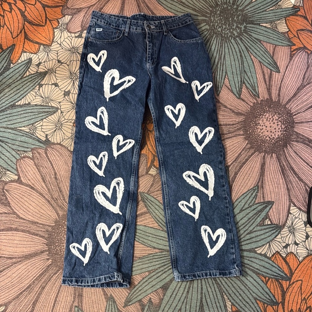 ragged priest free people heart jeans